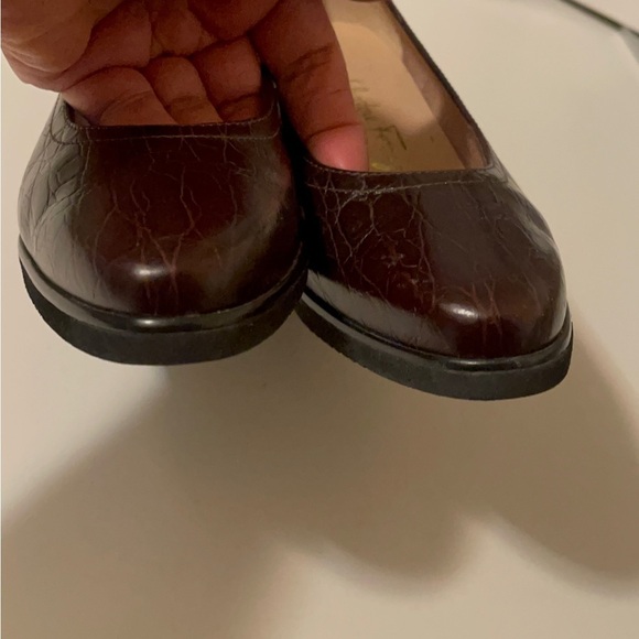 Salvatore Ferragamo lightweight brown shoes wedges heels,comfy gorgeous design. - Picture 6 of 11